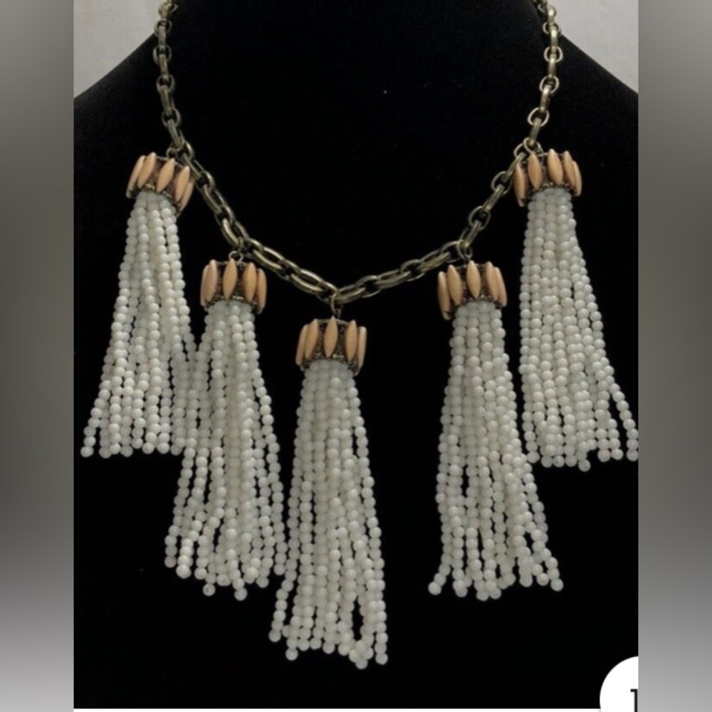 BaubleBar Beaded Tassel Necklace
